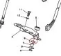 Gummi unter Tachometer platte Yamaha FS1/DT50E