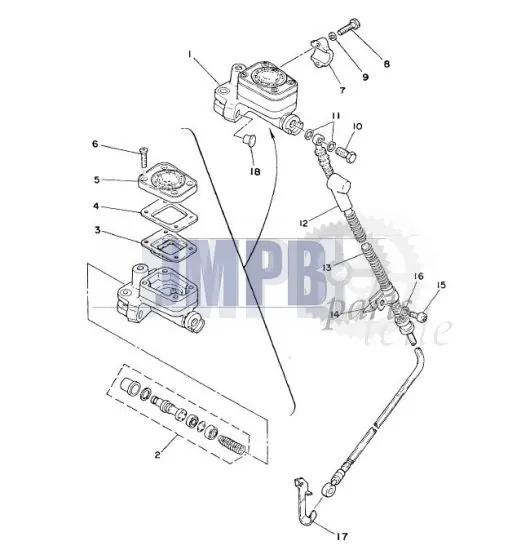Bremspumpe Yamaha FS1 DX