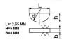 Schwungradkeil Yamaha FS1/DT/RD