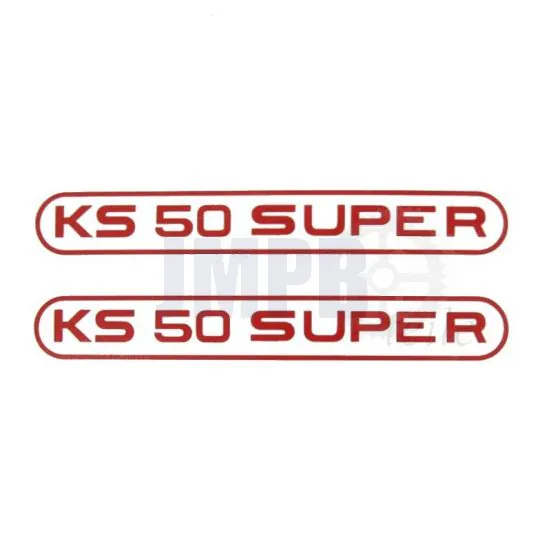 Aufklebersatz Tank Zundapp KS50 Super Rot