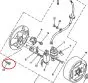 Schraube Zündung Grundplatte Yamaha FS1/DT