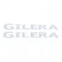 Gilera Wort Aufklebersatz Weiß 315X30MM