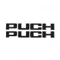 Aufklebersatz Puch Schwarz 150X20MM