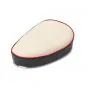 Sattel Oldtimer Creme/Grau Puch