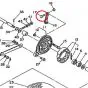 Bolzen Bremshebel Yamaha FS1/DT Originall