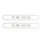 Aufklebersatz Tank Zundapp KS100 Grau