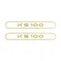 Aufklebersatz Tank Zundapp KS100 Gold