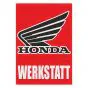 Werkstatt Aufkleber Honda Deutsch