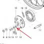 Zahnscheibe Bremsschlüssel Leleu 160MM Kreidler