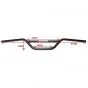 Lenker Moto Cross Universal - Schwarz