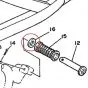 Ring zwischen Fußrasten Gummi Yamaha FS1/DT