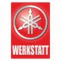 Werkstatt Aufkleber Yamaha Deutsch