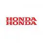 Aufklebersatz Honda Wort Rot 12CM
