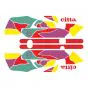 Aufklebersatz Gilera Citta Funny Rot