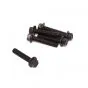 Flanschbolzen Schwarz M6X25 Sechskant