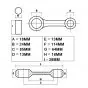 Pleuelstange 18MM Pin Kreidler Top Racing