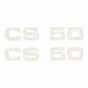 Aufklebersatz Zundapp CS50 Weiß - 2 Stück