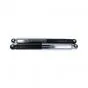 Stoßdämpfer Schwarz/Chrom Geschlossen IMCA 320MM