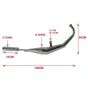 Auspuff Honda MT Unteren Chrom