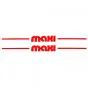 Aufklebersatz Maxi Seitenteil Rot 235X20MM