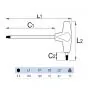 Unior T-Griff Kugelkopf-Sechskantstiftschlüssel 2.5MM