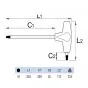 Unior T-Griff Kugelkopf-Sechskantstiftschlüssel 10MM