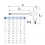 Unior T-Griff Inbusschlüssel 2,5MM