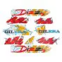 Aufklebersatz Gilera Citta Dizzy Rot/Orange