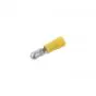 Rundstecker isoliert Gelb 5MM A-Qualität