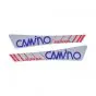 Aufklebersatz Tank Honda Camino Blau/Grau/Rot
