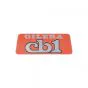 Aufkleber Logo Gilera CB1 Orange/Silber