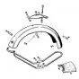Ring Kreidler für Gepäckträger Eier-tank / Vorne Schutzblech Mustang
