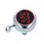 Klingel Chrom Peugeot Schwarz/Rot