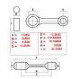 Pleuelstange Honda MBX8/MTX8 Pro-X