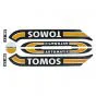 Aufklebersatz Tomos A3 Altes Modell Orange