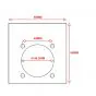 Füllplatte / Spacer Puch Maxi E50 Blind 1.0MM