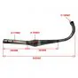 Auspuff Zundapp Bullet EVO 1 36MM Blank