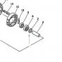 Ring für Abstandshalter Rad Yamaha DT50MX/RD50M