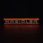 Lampe Kreidler Streifen LED Orange