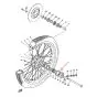 Simmerring Vorderrad Yamaha RD Links