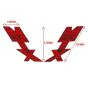 Stickerset Tank Honda MTX Rood/Zwart