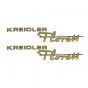 Kreidler Florett Aufklebersatz Gold 135X30MM 2 Stück