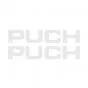 Aufkleber Puch 117X21MM Weiß pro 2 stück