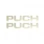 Aufkleber Puch 118X22MM Chrom pro 2 Stück