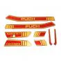 Aufklebersatz Puch Magnum MKII Gold/Rot