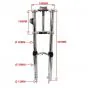 Gabel Puch Maxi EBR Lange Gewichtet Chrom