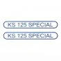 Tankaufkleber Zundapp KS125 Spezial Blau