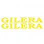 Gilera Wort Aufkleber Gelb