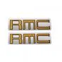 Aufklebersatz Kreidler RMC Gold auf Silber 25X78MM
