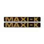 Aufklebersatz Maxi-K Schwarz/Gold 172X23MM